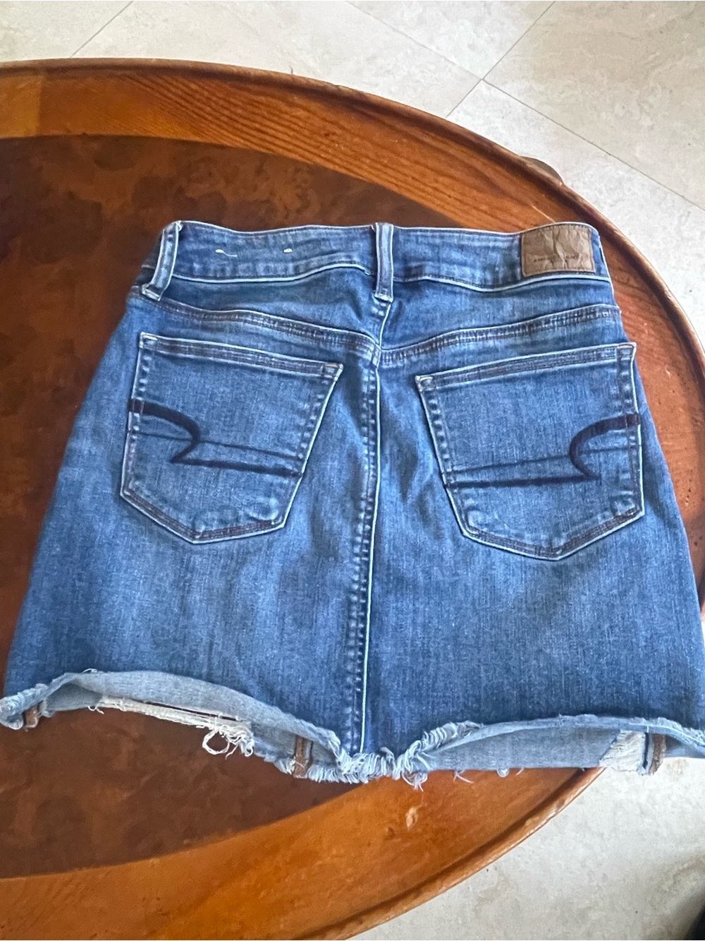 American Eagle Outfitters Dark Blue Denim Mini Skirt
